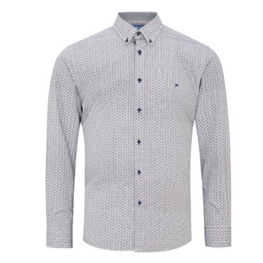 Drifter Print Ivano Shirt Navy