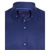 André Dargle Pin-Point Short Sleeve Shirt Navy