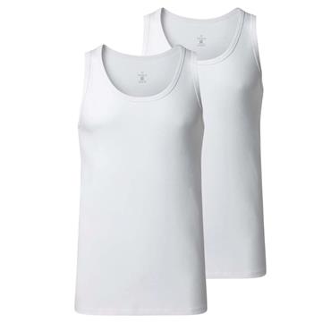 Vedoneire Men's Egyptian Cotton Classic Vest x 2  White