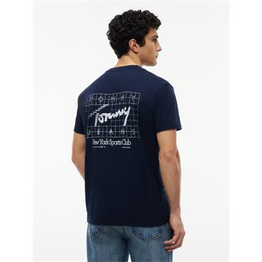 Tommy Jeans Sign Flag Tee Navy