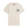 Tommy Jeans Sign Flag Tee Beige