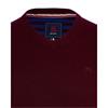 André Valencia V-Neck Jumper Burgundy
