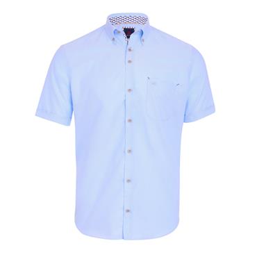 André Shannon Short Sleeve Shirt Blue