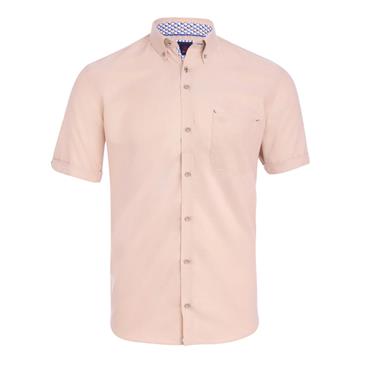André Shannon Short Sleeve Shirt Beige