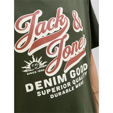 Jack & Jones Script Logo Tee Moss