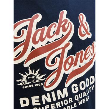 Jack & Jones Script Logo Tee Navy Blazer