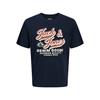 Jack & Jones Script Logo Tee Navy Blazer