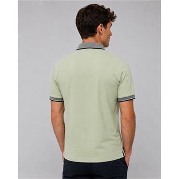Advise Knitted Collar Polo Green