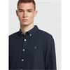 Farah Brewer Slim Fit Oxford Shirt Navy