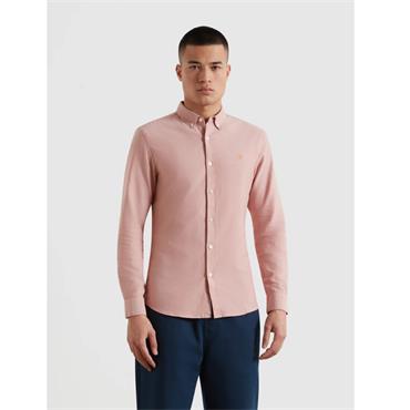 Farah Brewer Slim Fit Oxford Shirt Coral