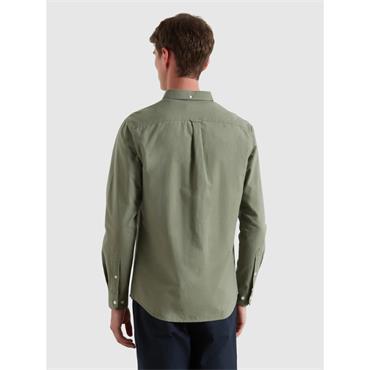 Farah Brewer Slim Fit Oxford Shirt Tarragon Green