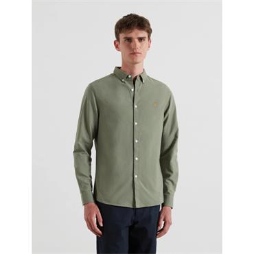 Farah Brewer Slim Fit Oxford Shirt Tarragon Green