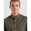 Farah Brewer Slim Fit Oxford Shirt Rosemary