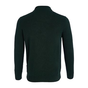 André Tory Quarter Zip Cotton Knit Forest