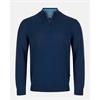 André Tory Quarter Zip Cotton Knit Ink