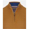 André Tory Quarter Zip Cotton Knit Curry