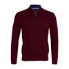 André Tory Quarter Zip Cotton Knit Burgundy