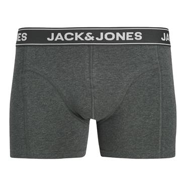 Jack & Jones 3-Pack Solid Trunks Dark Grey/Forest/Black