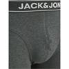 Jack & Jones 3-Pack Solid Trunks Dark Grey/Forest/Black