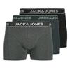 Jack & Jones 3-Pack Solid Trunks Dark Grey/Forest/Black