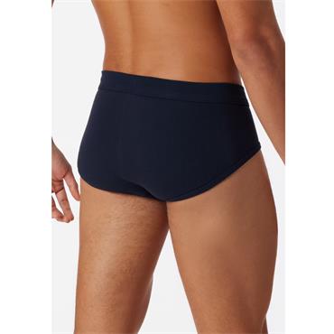 Schiesser 2 Pack Cotton Essential Y-Front Briefs Navy