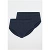 Schiesser 2 Pack Cotton Essential Y-Front Briefs Navy