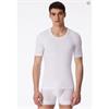 Schiesser T-Shirt Fine Rib Cotton Essentials White