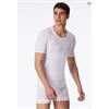 Schiesser T-Shirt Fine Rib Cotton Essentials White