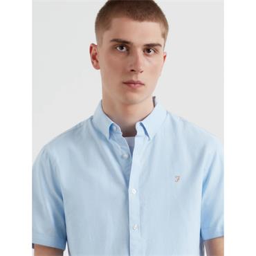 Farah Brewer Short Sleeve Shirt Sky