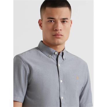 Farah Brewer Short Sleeve Shirt White/Navy