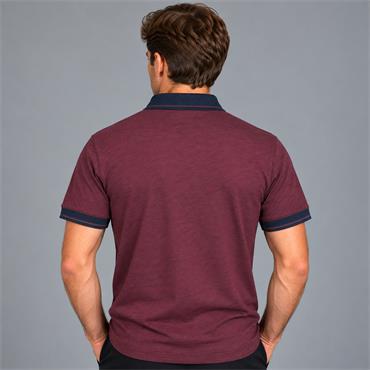 Tom Penn Melanage Polo Burgundy