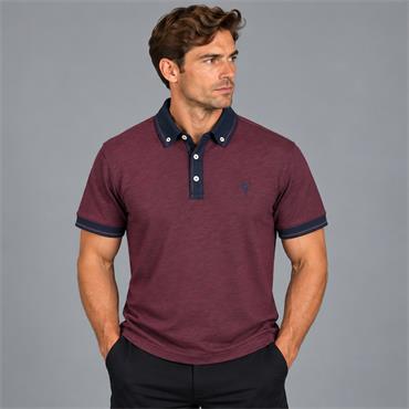 Tom Penn Melanage Polo Burgundy