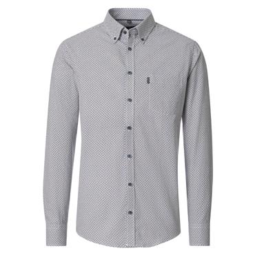 Casa Moda Print Shirt Brown