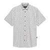 Bugatti 18510E Print Short Sleeve Shirt Olive