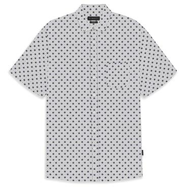 Bugatti 18510E Print Short Sleeve Shirt Blue