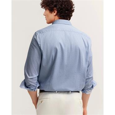 Bugatti Casual Print Shirt Blue