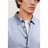 Bugatti Casual Print Shirt Blue