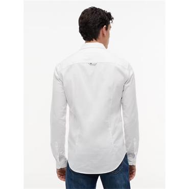 Tommy Jeans Slim Stretch Oxford Shirt White