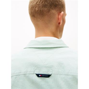 Tommy Jeans Slim Stretch Oxford Shirt Jade