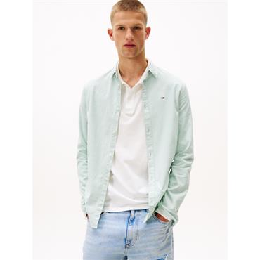 Tommy Jeans Slim Stretch Oxford Shirt Jade
