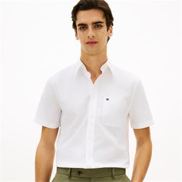 Tommy Hilfiger Light Oxford Shirt Sleeve Shirt White