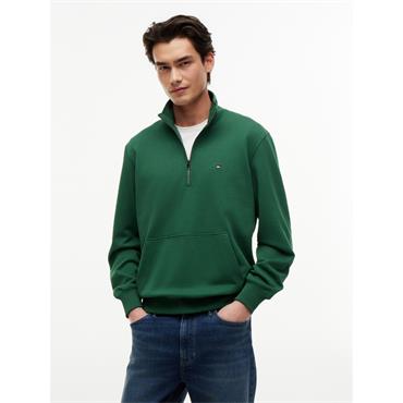 Tommy Hilfiger Terry Quarter Zip Sweatshirt Green
