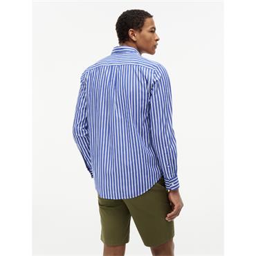 Tommy Hilfiger Stripe Poplin Shirt Blue