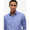 Tommy Hilfiger Stripe Poplin Shirt Blue