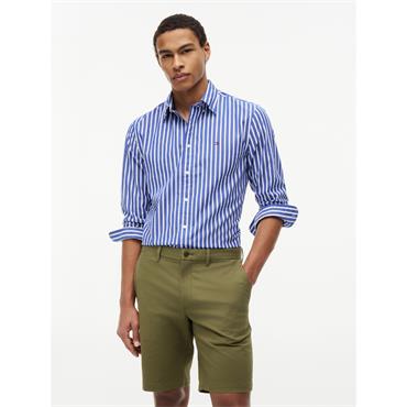 Tommy Hilfiger Stripe Poplin Shirt Blue