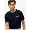 Tommy Hilfiger Script Stack Tee Navy