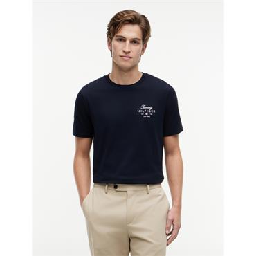 Tommy Hilfiger Script Stack Tee Navy