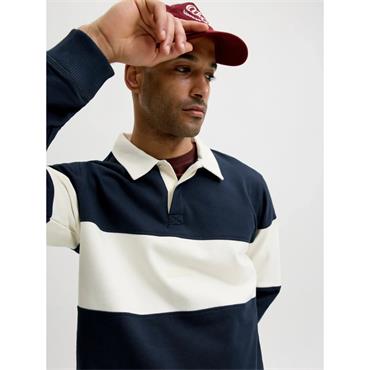Jack & Jones Frederiksberg Blocking Rugby Shirt Sky Captain