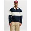 Jack & Jones Frederiksberg Blocking Rugby Shirt Sky Captain