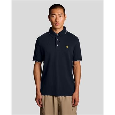 Lyle & Scott Fine Tipped Polo Navy
